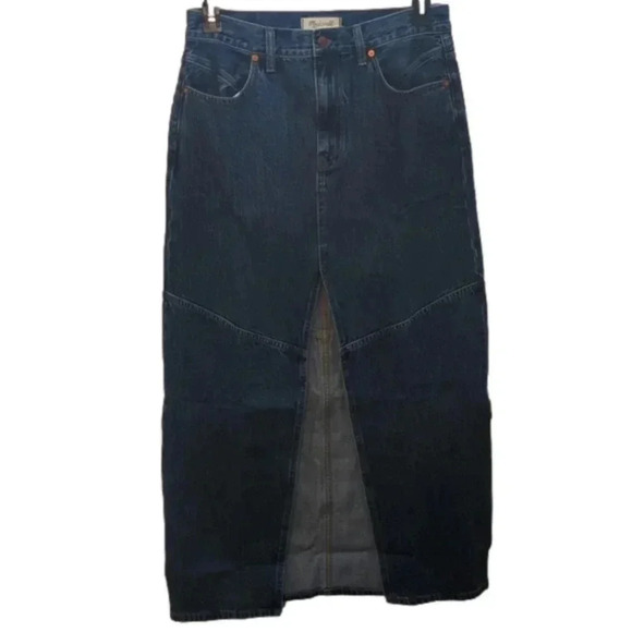 Madewell women's long Jean Skirt - Picture 1 of 9